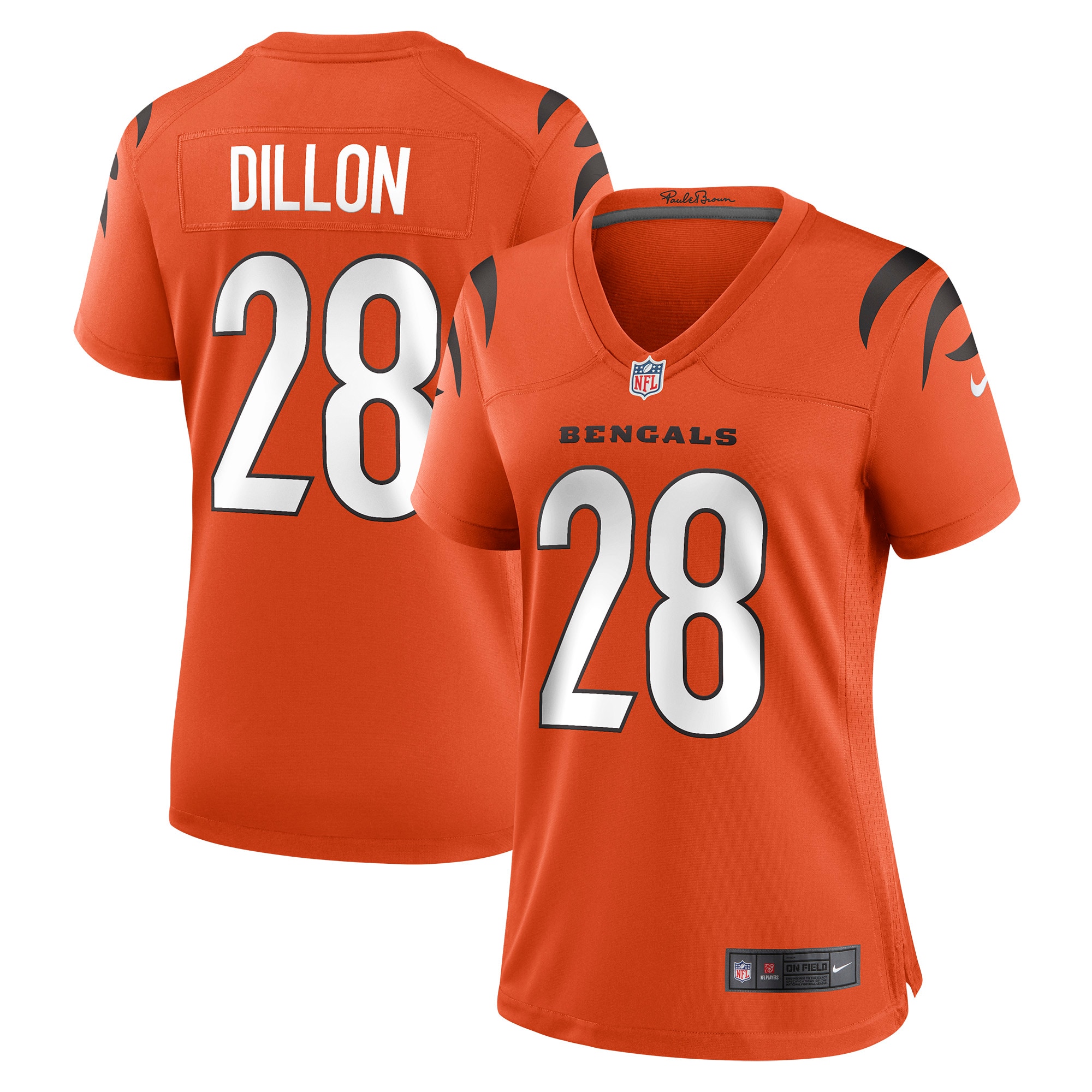 Women’s Cincinnati Bengals Corey Dillon Orange Retired Game Jersey