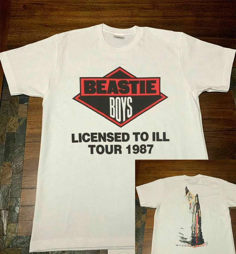 Vtg 1987 Beastie Boys Licensed To Ill Concert T-Shirt