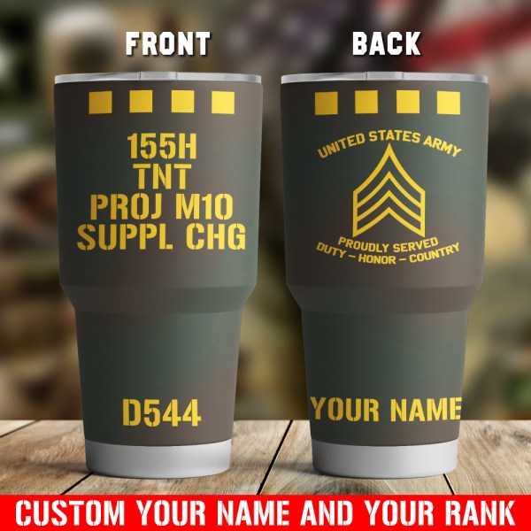 Army Military Tumbler Stainless Steel 20Oz 30Oz Custom Your Name And ...