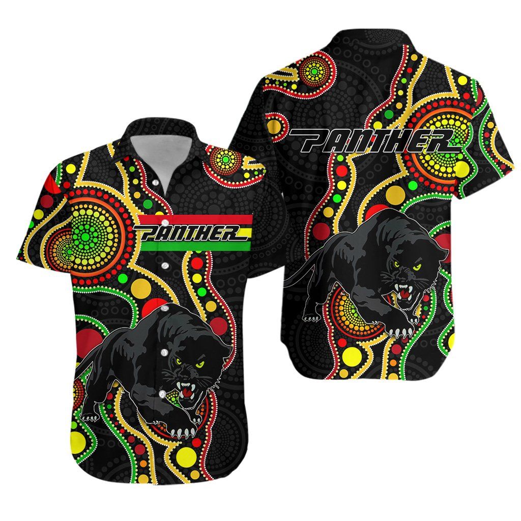 Penrith Hawaii Shirt Black Panthers Indigenous Ha55945