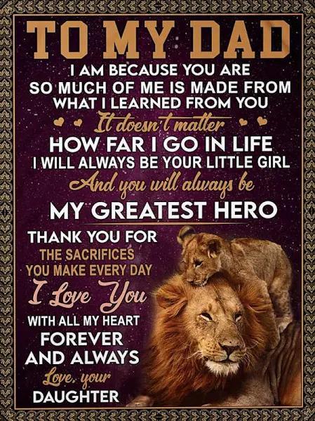 To My Dad I Am Because You Are So Much Of Me Daughter Lions Purple Galaxy Fleece Blanket Gift For Dad Home Decor Bedding Couch Sofa Soft And Comfy Cozy