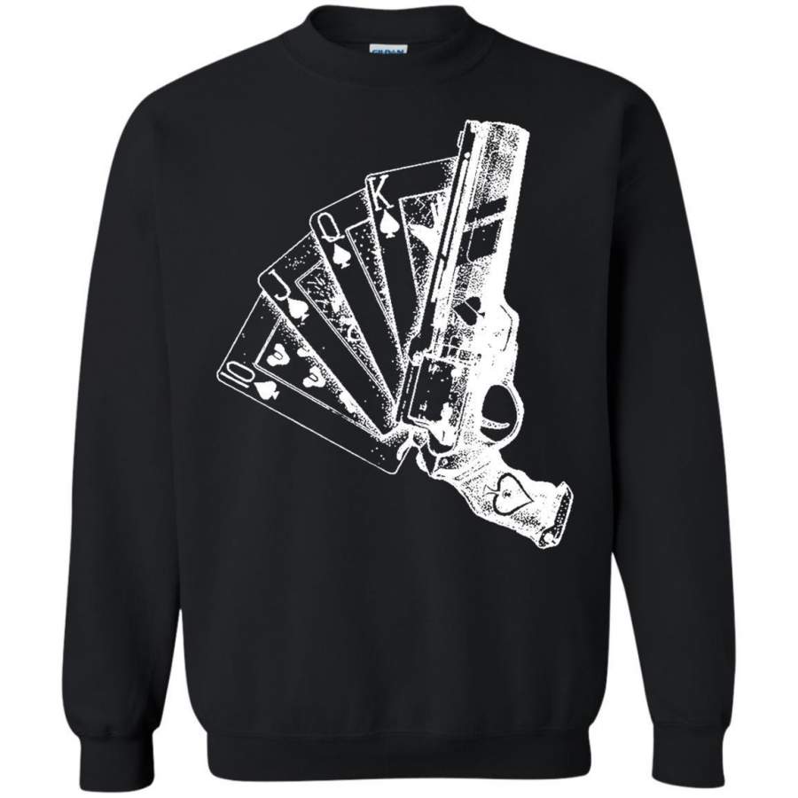 AGR Gambling And Gun Sweatshirt Gildan G185