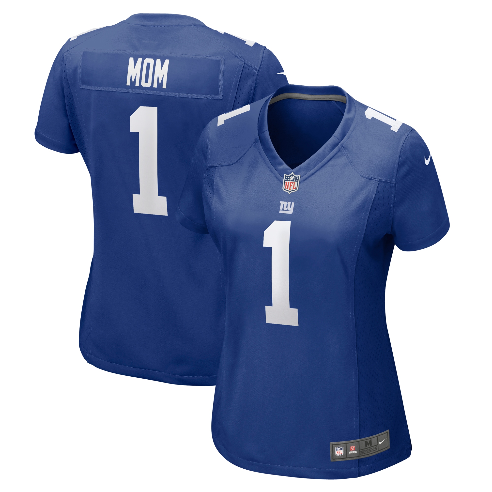 Number 1 Mom New York Giants Women's Game Jersey – Royal