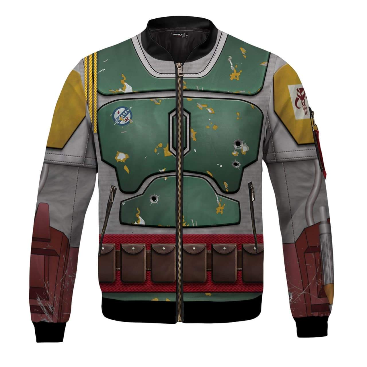 B. Fett Bomber All Over Print Bomber Jacket