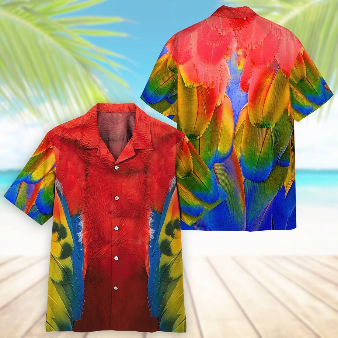 Parrot All Over Printed Hawaii Shirt Ha45759