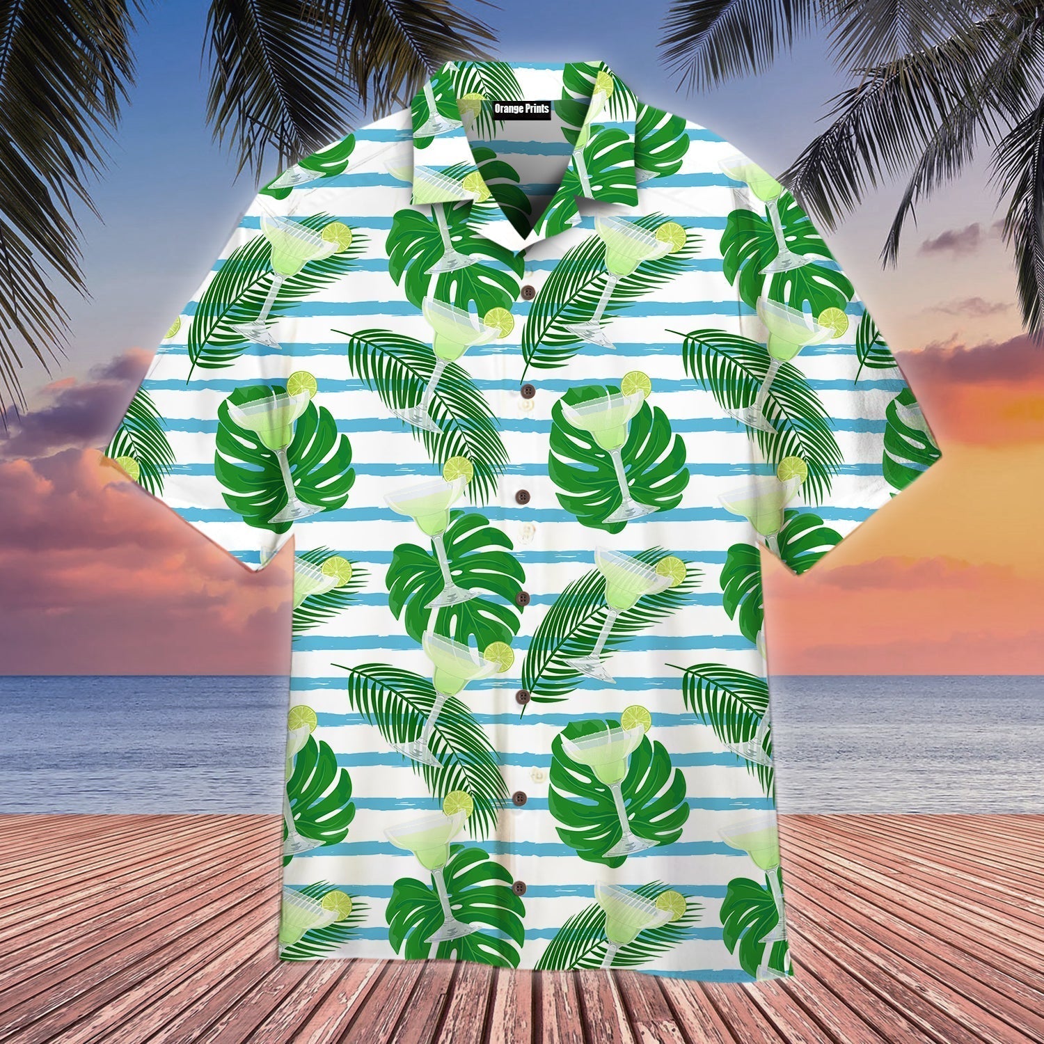 Glasses Of Margarita Cocktail Fresh Drinks Aloha Hawaii Shirts For Men Women Ha29024