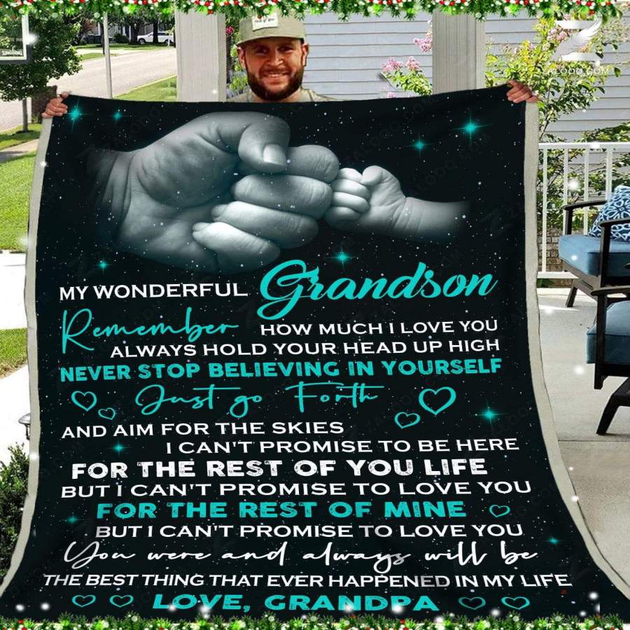 Zalooo – Blanket – To my grandson – Just go forth