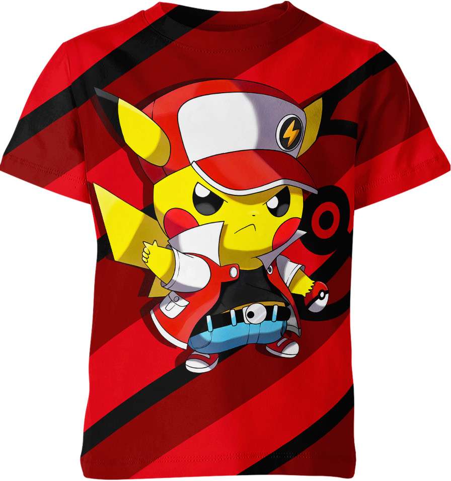 Ash Ketchum Pikachu Pokemon Shirt – Liimon Store