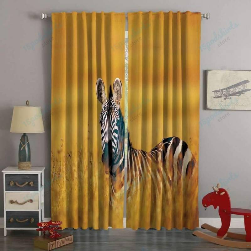 3D Printed Zebra Style Custom Living Room Curtains