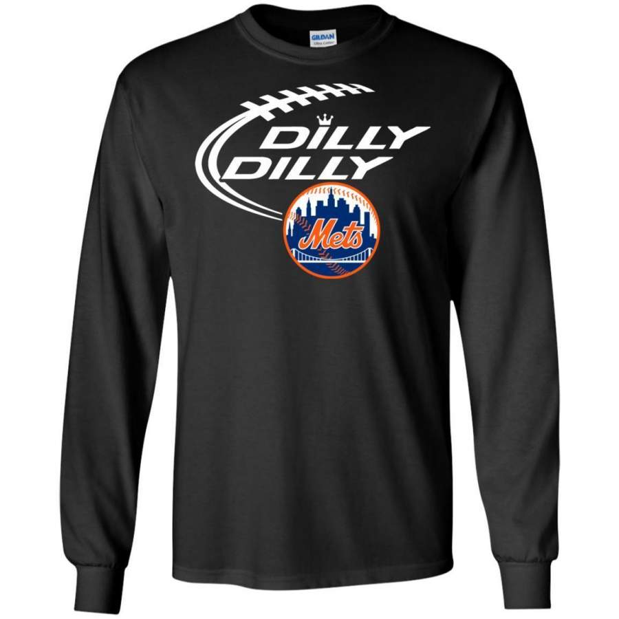 AGR Dilly Dilly Baseball New York Mets Sport Long Sleeve T-shirt