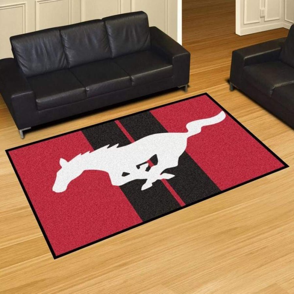 Ford Mustang Symbol Rectangle Rug 5