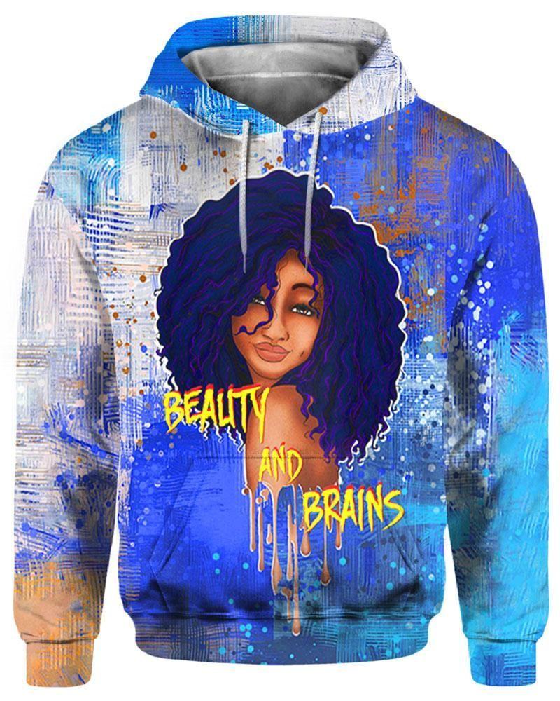 Beauty And Brains Melanin Poppin 3D All Over Print | For Men & Women | Ho2922