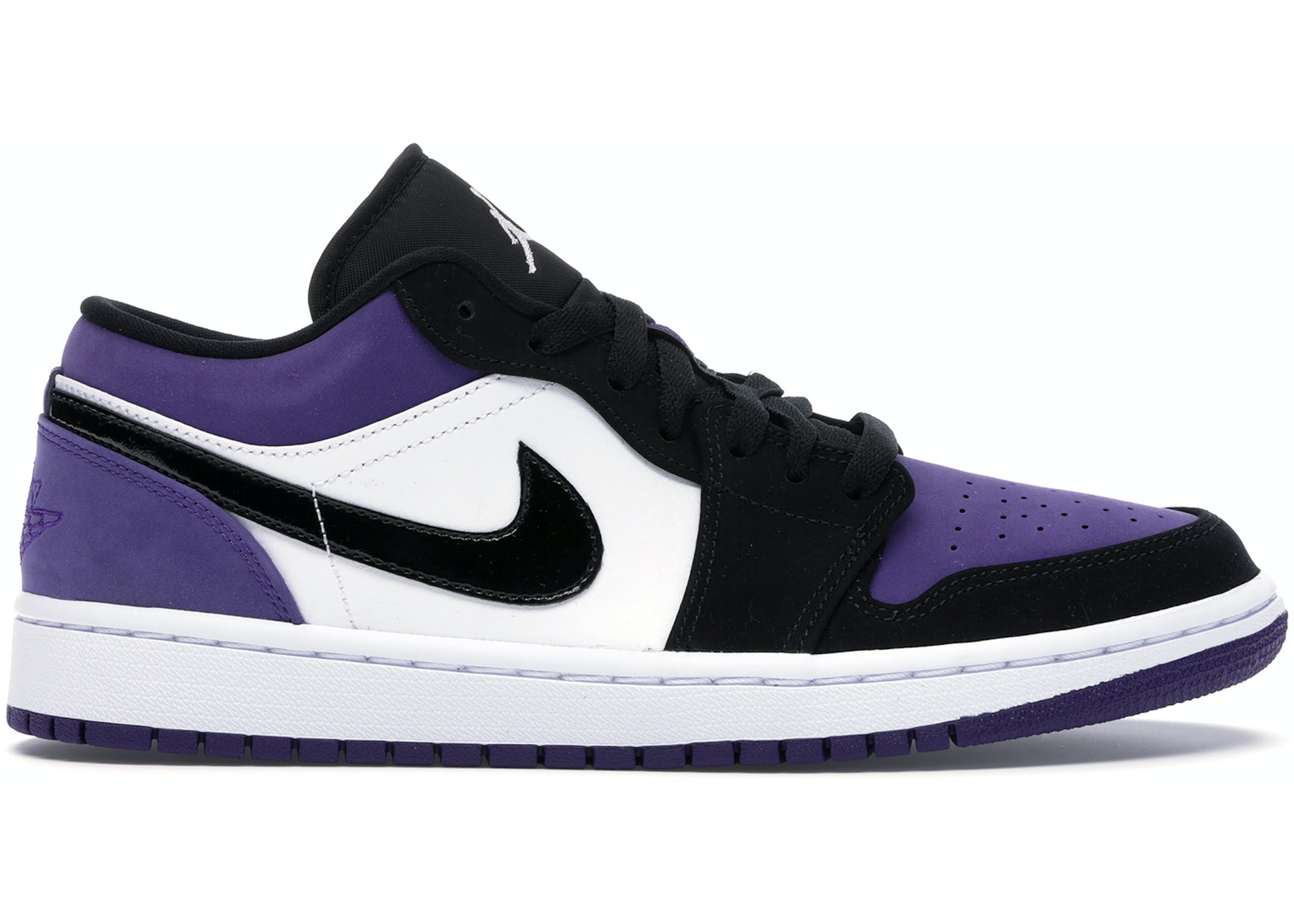 JD 1 Low White Black Court Purple 553558 125 600929