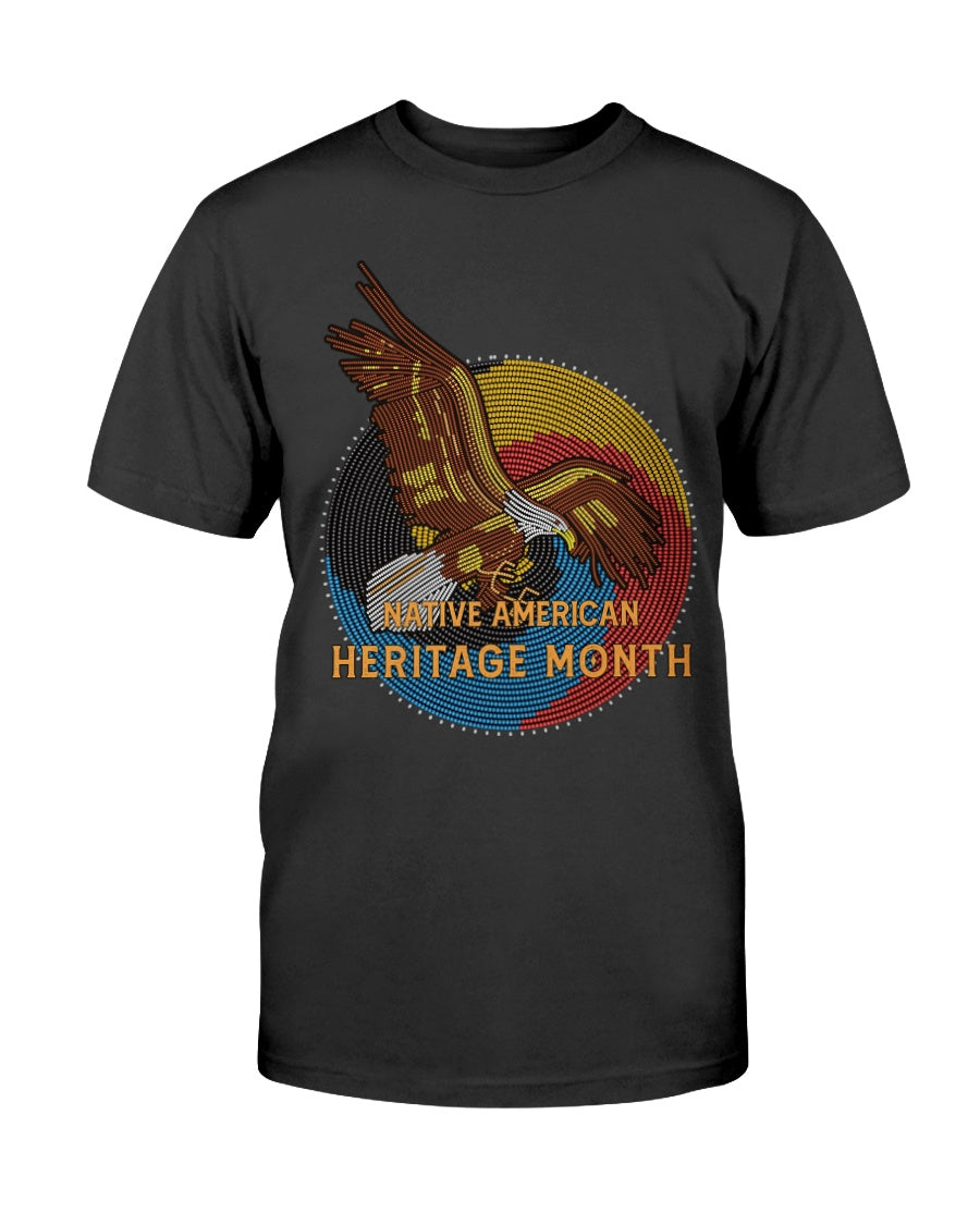 On Eagles Wings Native American Heritage Month Cotton T-Shirt