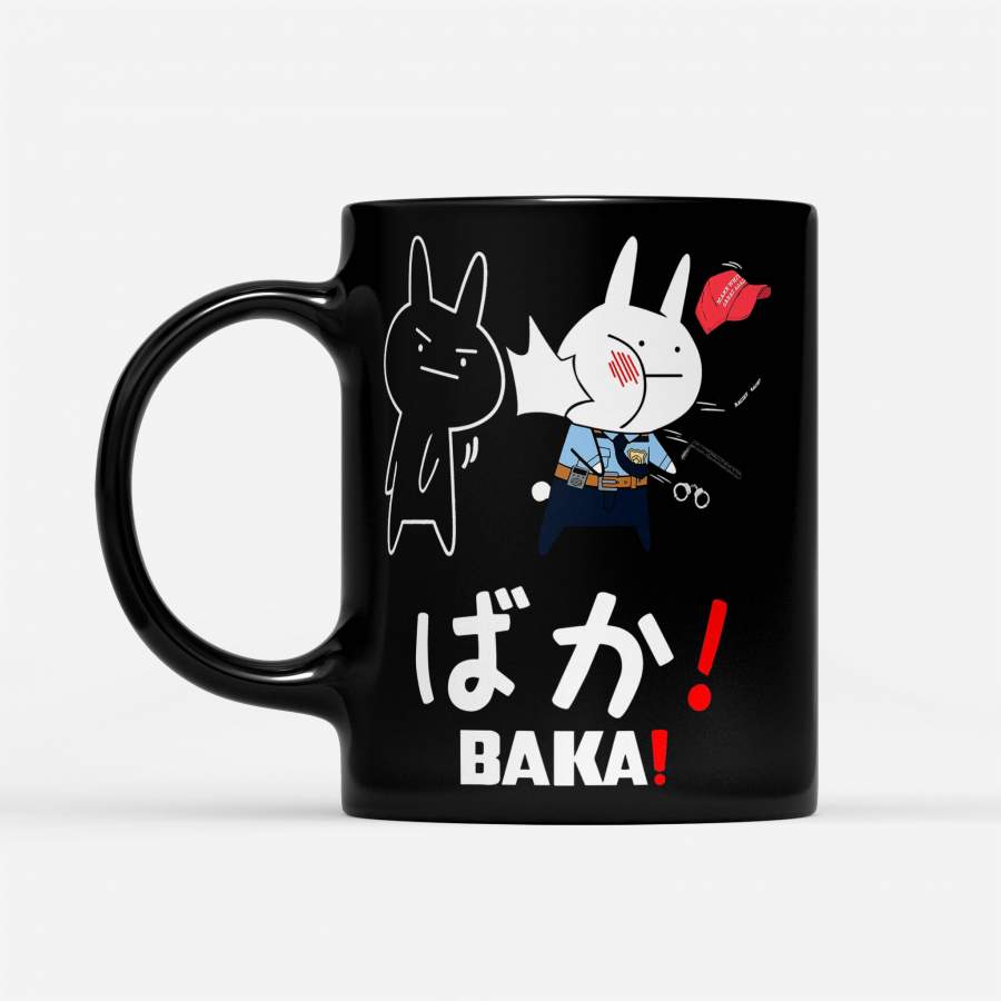 Bunny George Floyd Police Officer Baka Black Lives Matter – Black Mug