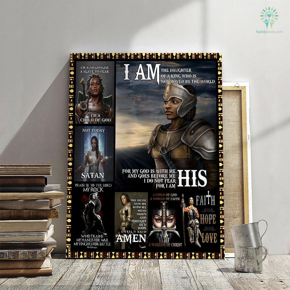 African American Warrior In The Armor Of God Canvas