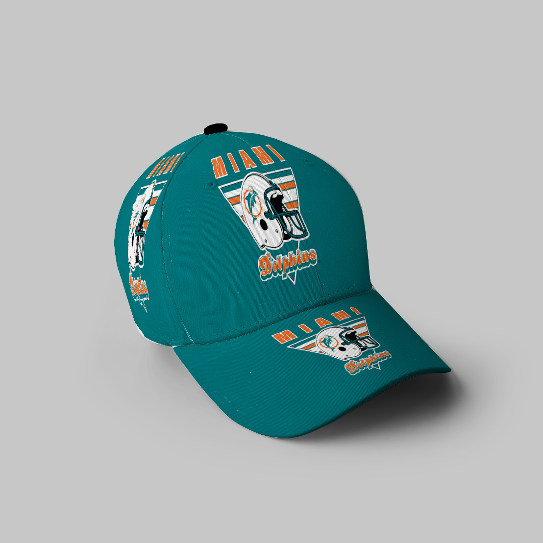 Miami Dolphins Logo 11 3D Printing Baseball Cap Classic Hat