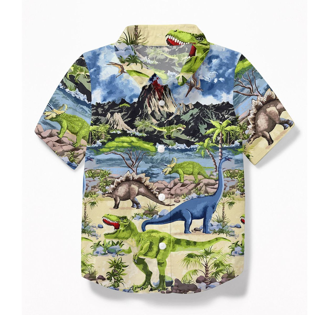 3D Dinosaur Kid Hawaii Shirt