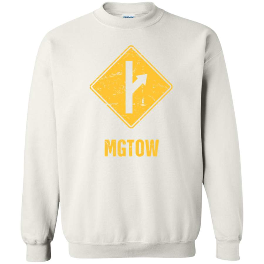 AGR Distressed MGTOW Sign Crewneck Pullover Sweatshirt