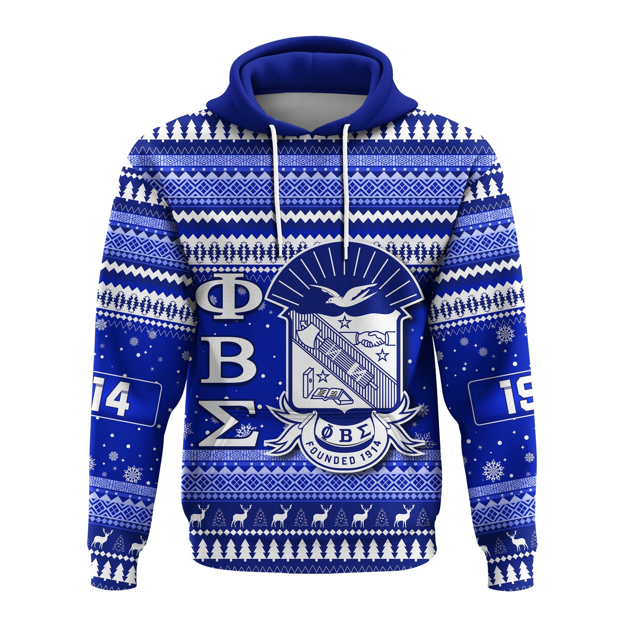 Fraternity Hoodie – Phi Beta Sigma Christmas Hoodie African Pattern