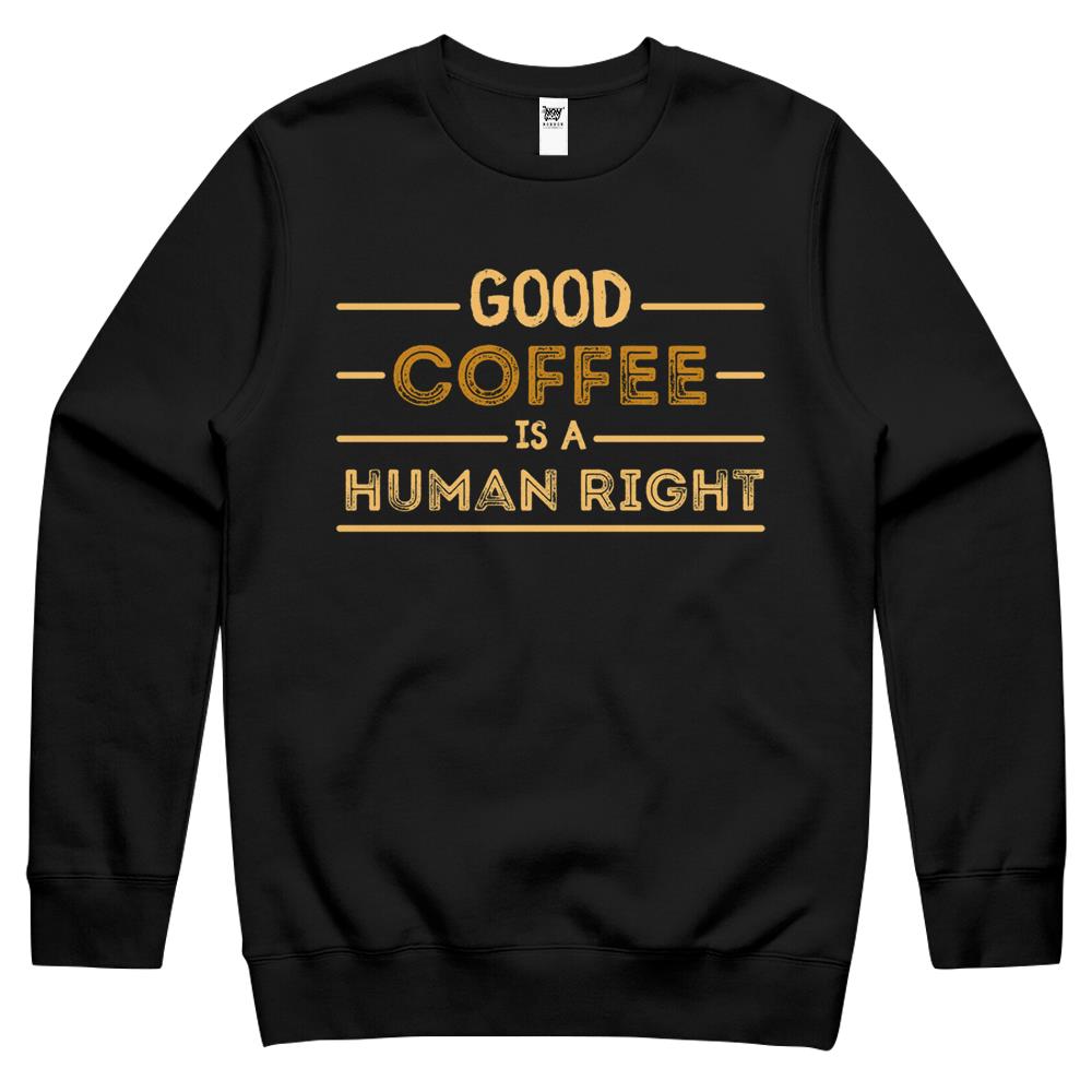 Good Iced Coffee Is A Human Right Essential1 (7) Crewneck Sweatshirt