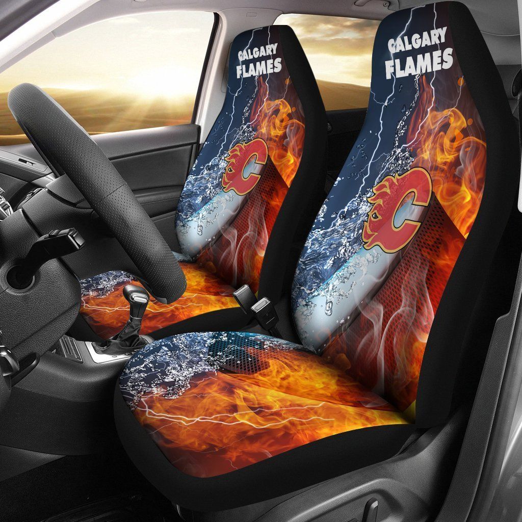 Calgary Flames Car Seat Covers 2pcs