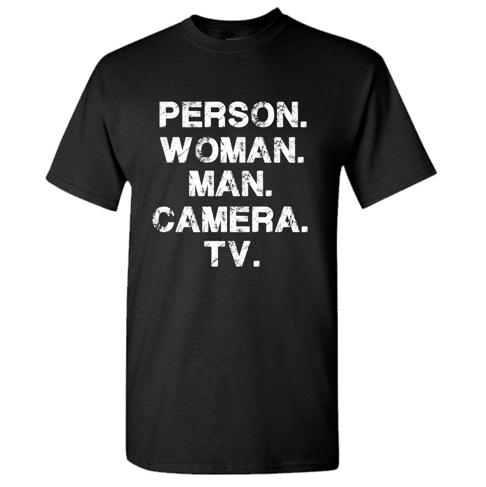 Vintage Person Woman Man Camera T-Shirt