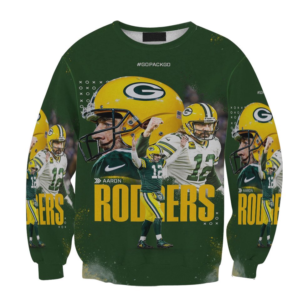 Green Bay Packers Aaron Jones No12 V2 Gift For Fan 3D Full Printing Sweatshirt