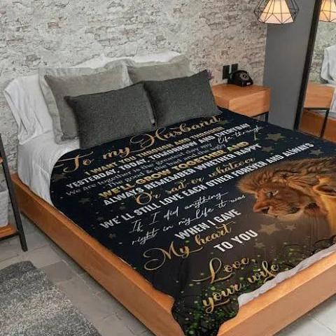 Wife Gift For Husband We’Ll Still Love Each Other Lion Sherpa Blanket Fleece Blanket, Blanket Sofa Bed, 3D Blanket