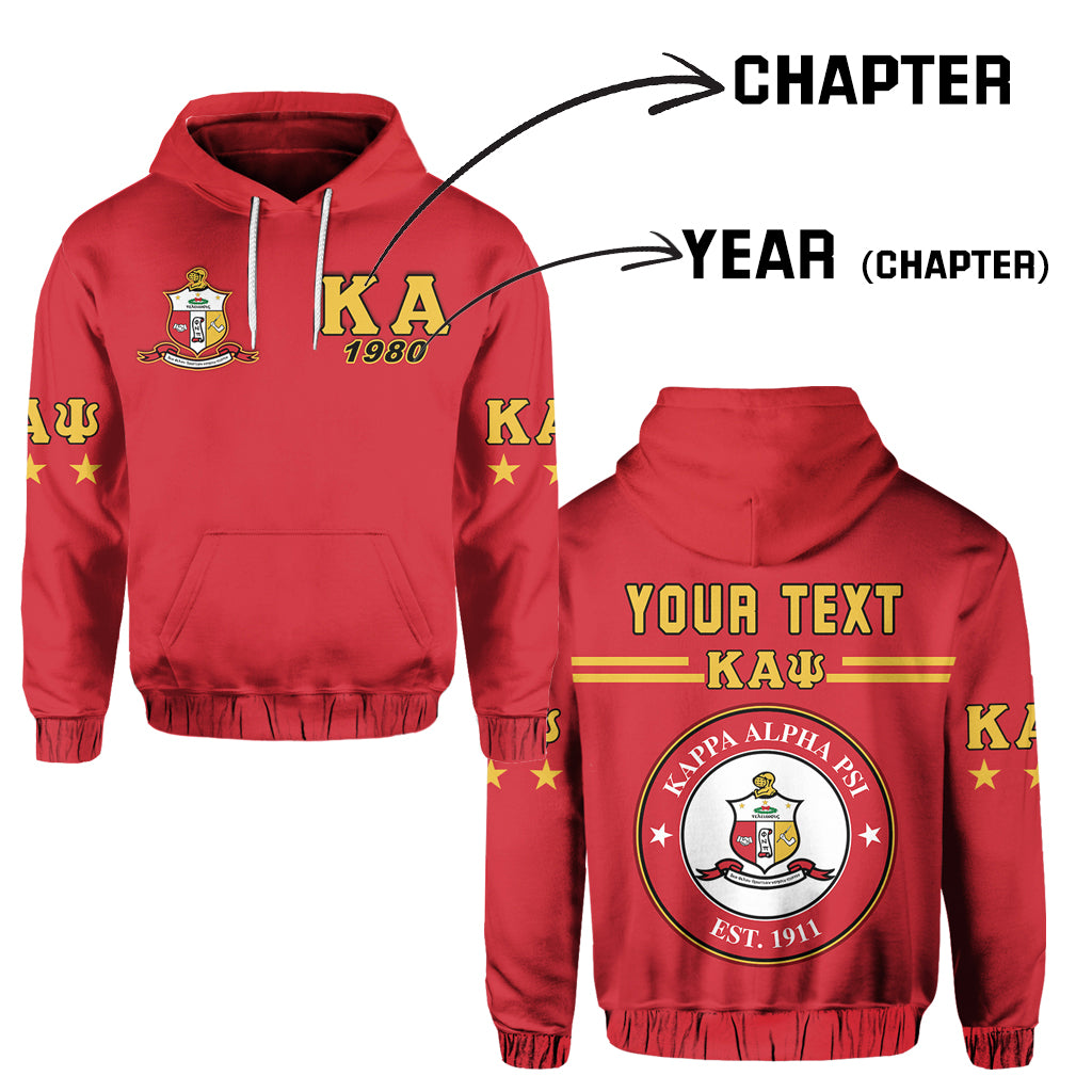 New (Custom Personalised) Kappa Alpha Psi   Hoodie Lt13