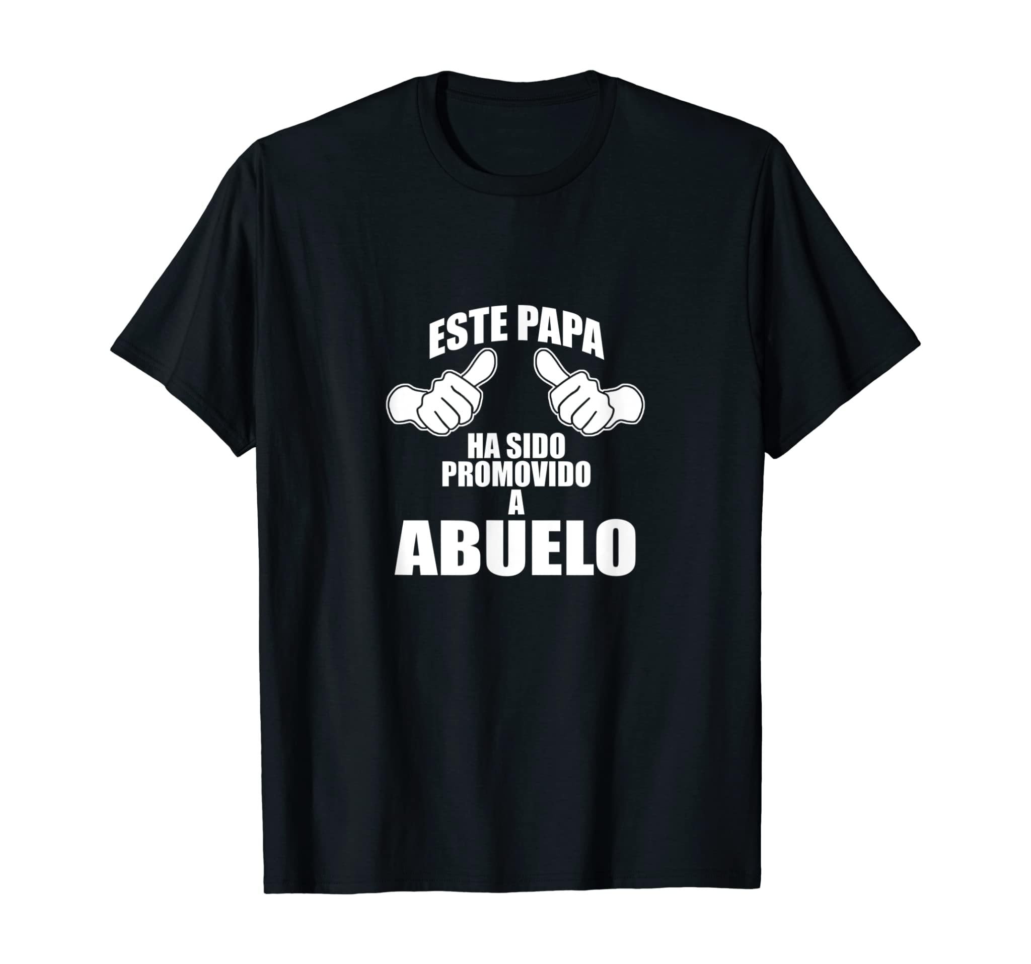 Mens Este Papa Ha Sido Promovido A Abuelo Future Grandpa Spanish T-Shirt