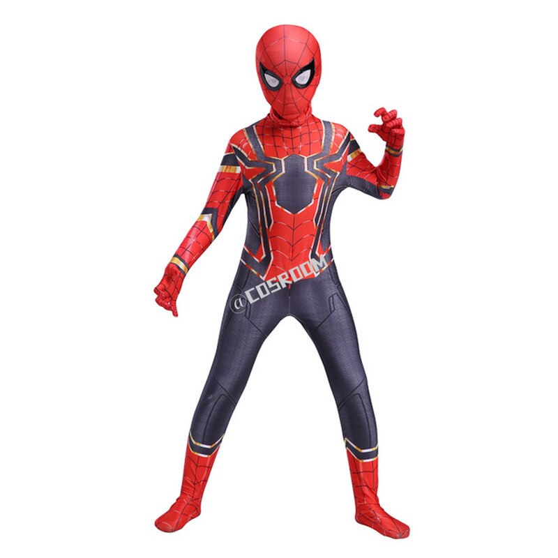 Spiderman No Way Home Cosplay Costume for Kids Spider-Man Cos Superhero Zentai Suit Halloween Costume for Children Jumpsuit Set alx