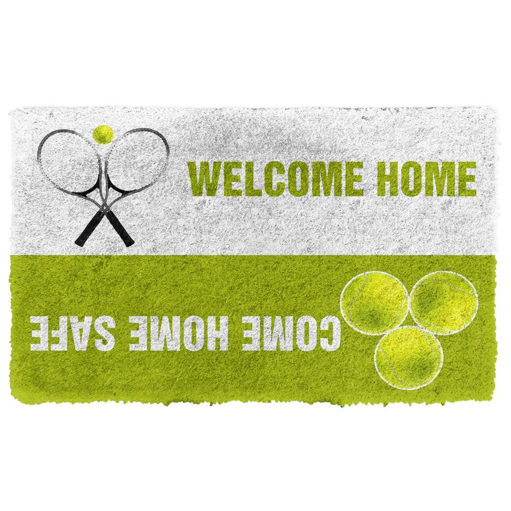 3D Tennis Welcome Home Custom Doormat