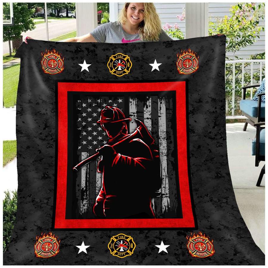 Blanket Gift For Firefighter Trending