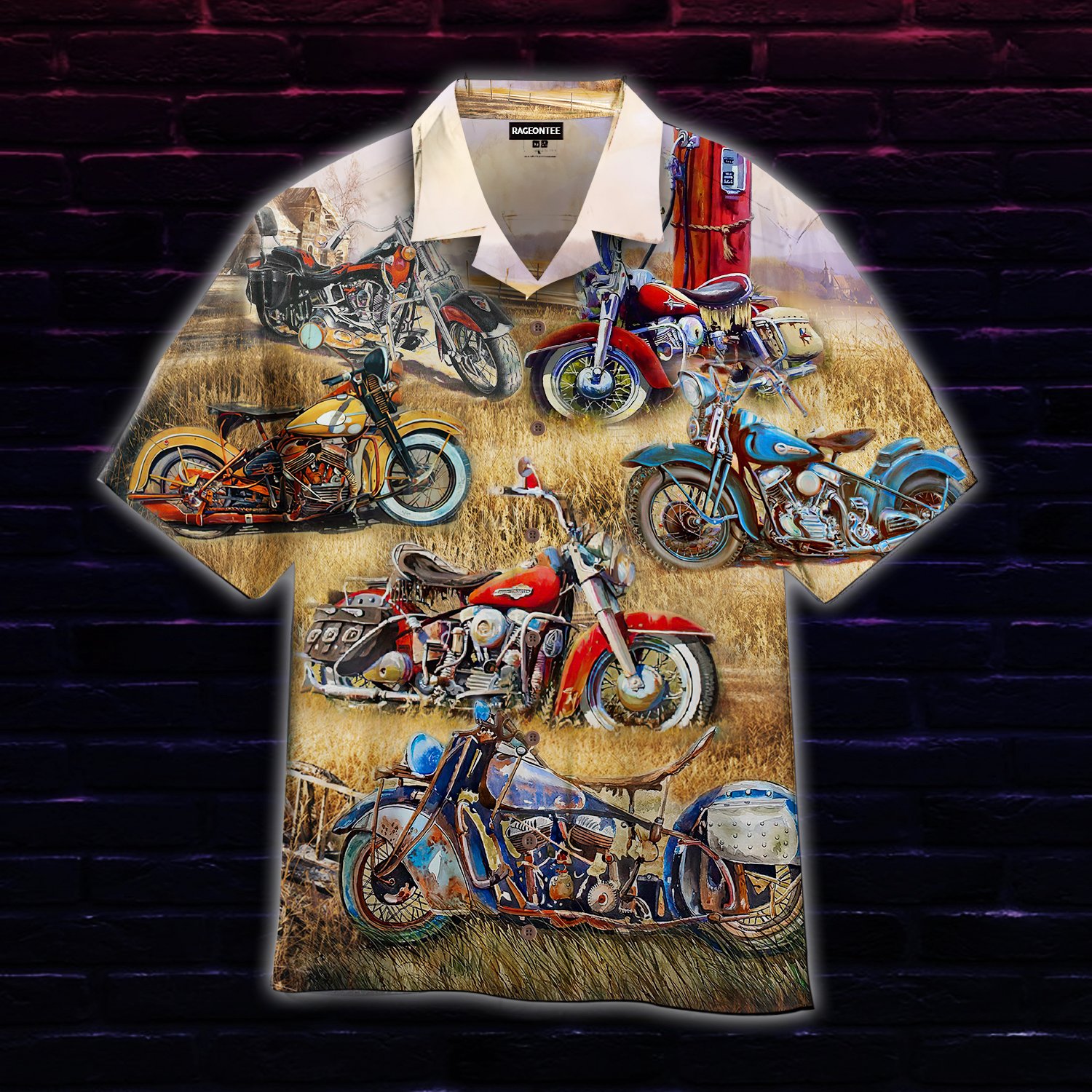 Vitage Motorcycle Hawaiian Shirt | For Men & Women | Adult | Wt1312