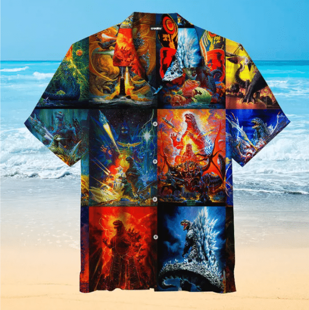 King Of Monsters For Man And Woman Print Short Sleeve Hawaii Shirt Ha54555