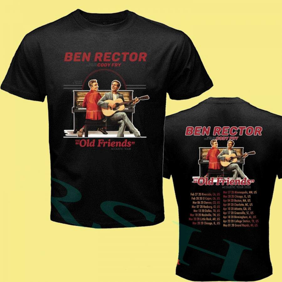 Ben Rector , Cody Fry T Shirt Old Friends Tour 2022 Concert T Shirt