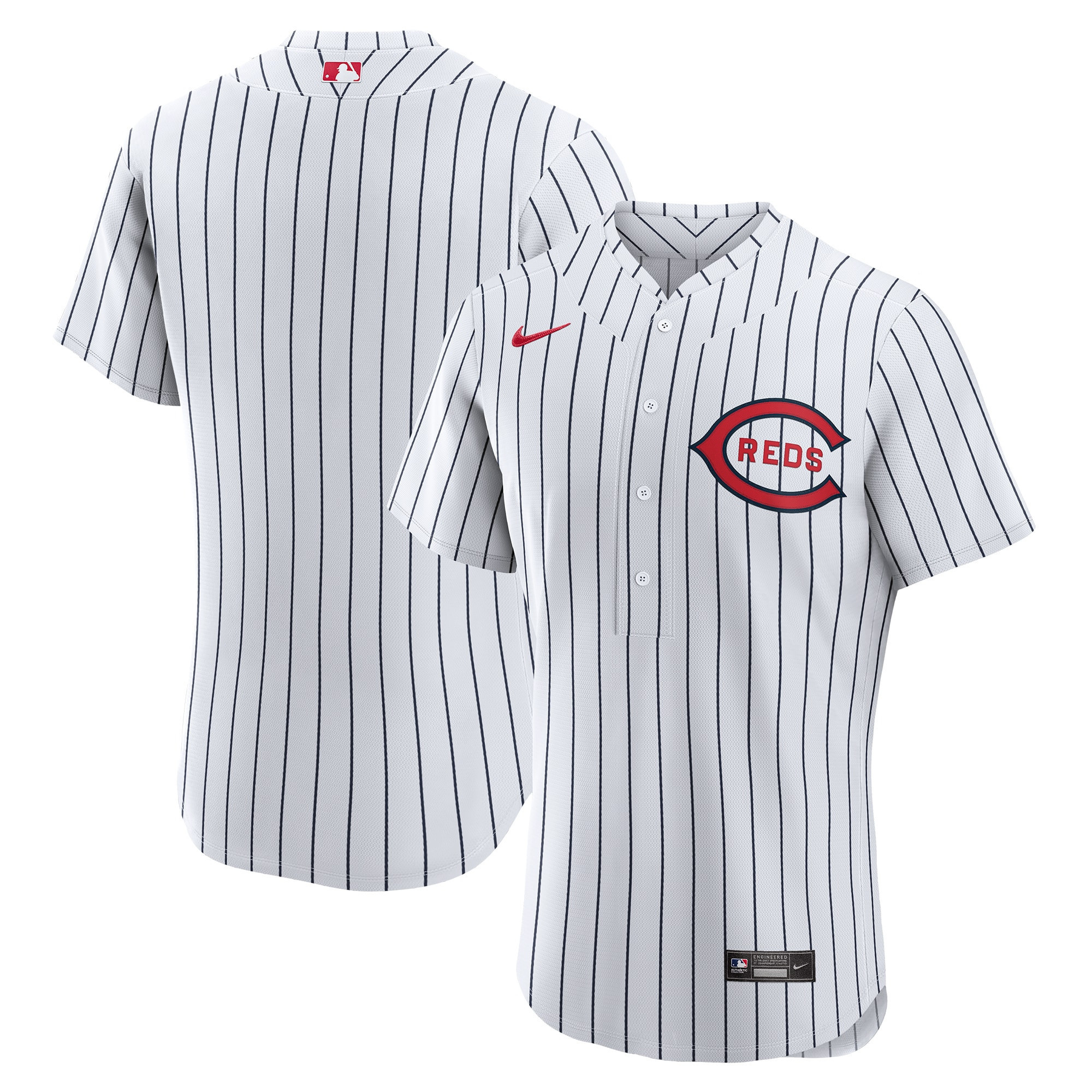 Cincinnati Reds 2022 MLB At Field Of Dreams Game Authentic Team Jersey – White MLB Ver 1