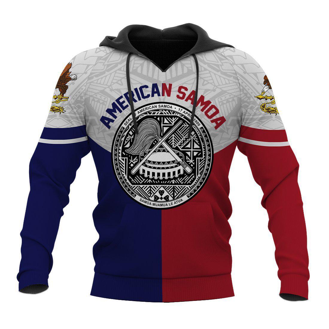 AMERICAN SAMOA FLAG SPORT HOODIE All Over Print