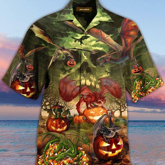 Love Dragon Horror Gift Hawaiian Shirt Ha19112