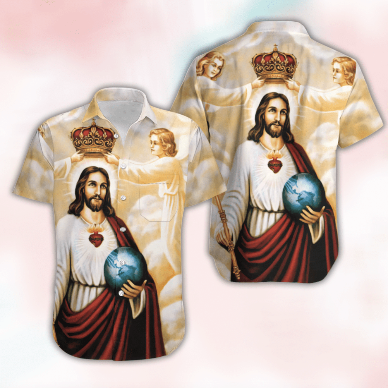 Shop Happy Easter Sunday Jesus He Is Risen Hallelujah Hawaii Aloha Shirts Dh Ha34884