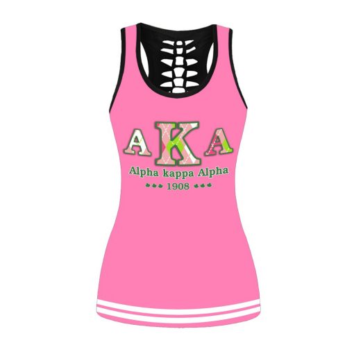 Alpha Kappa Alpha Aka 1908 Tank-Top And Legging 3D All Over Print