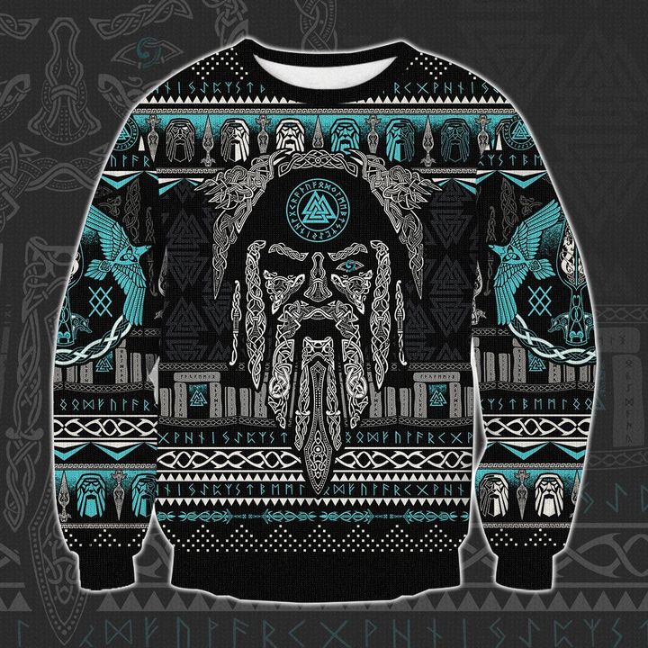 Viking Odin Ugly Christmas Sweater | Unisex | Adult | Us1940