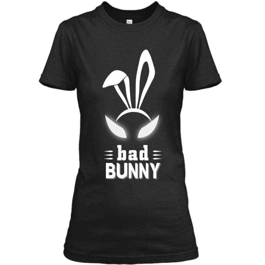 Bad Bunny Custom T Shirt Cute and funny bunny Easter bunny Ladies Custom