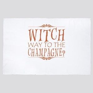 Halloween Witch Way Champagne Pumpkin Rug TTVNGVQ DNNTVN