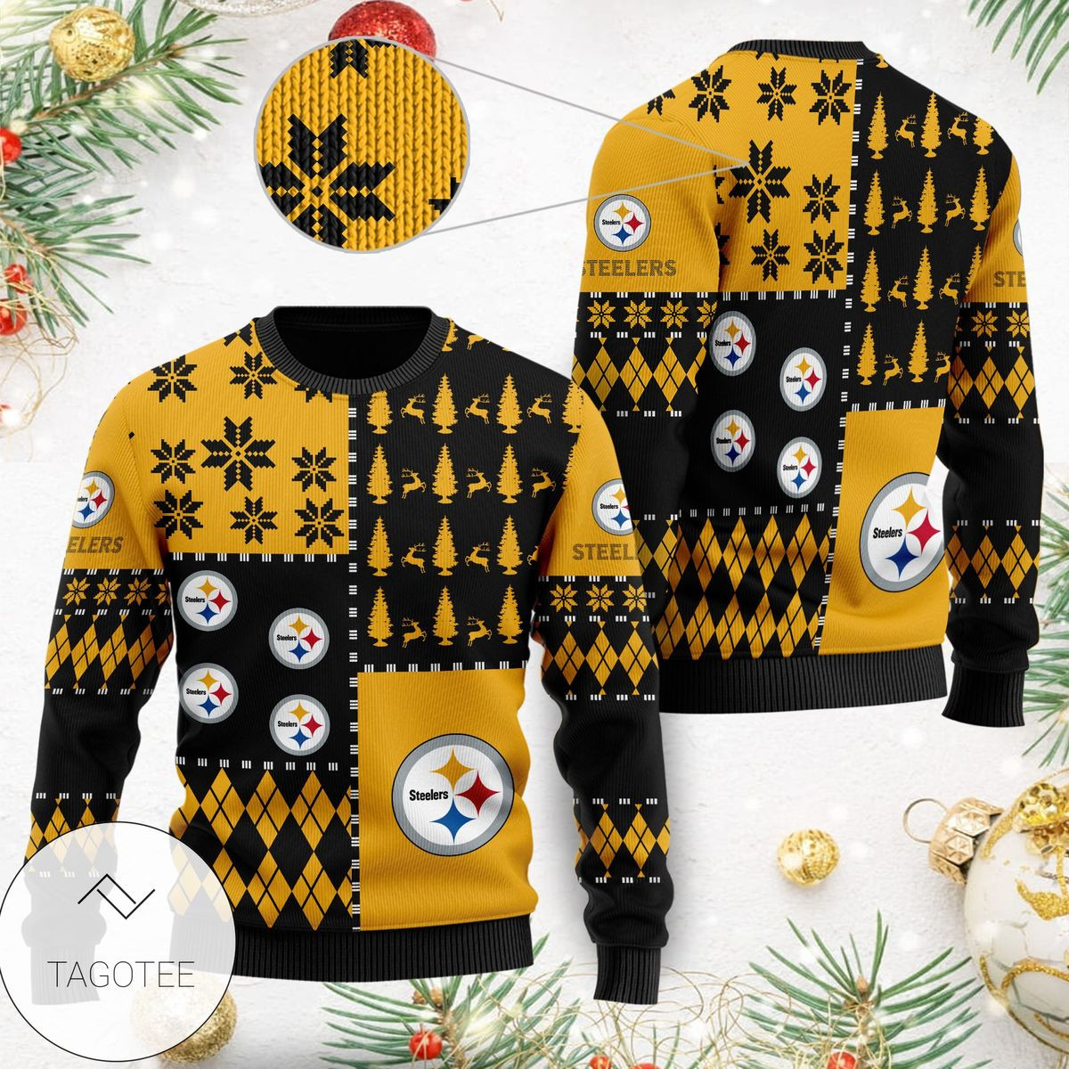 Pittsburgh Steelers Ugly Christmas Sweater Holiday Party Steelers Fans