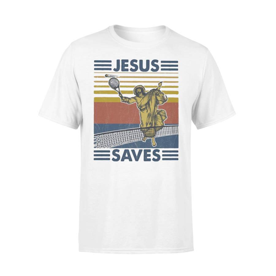 Jesus Saves Tennis Vintage T-shirt