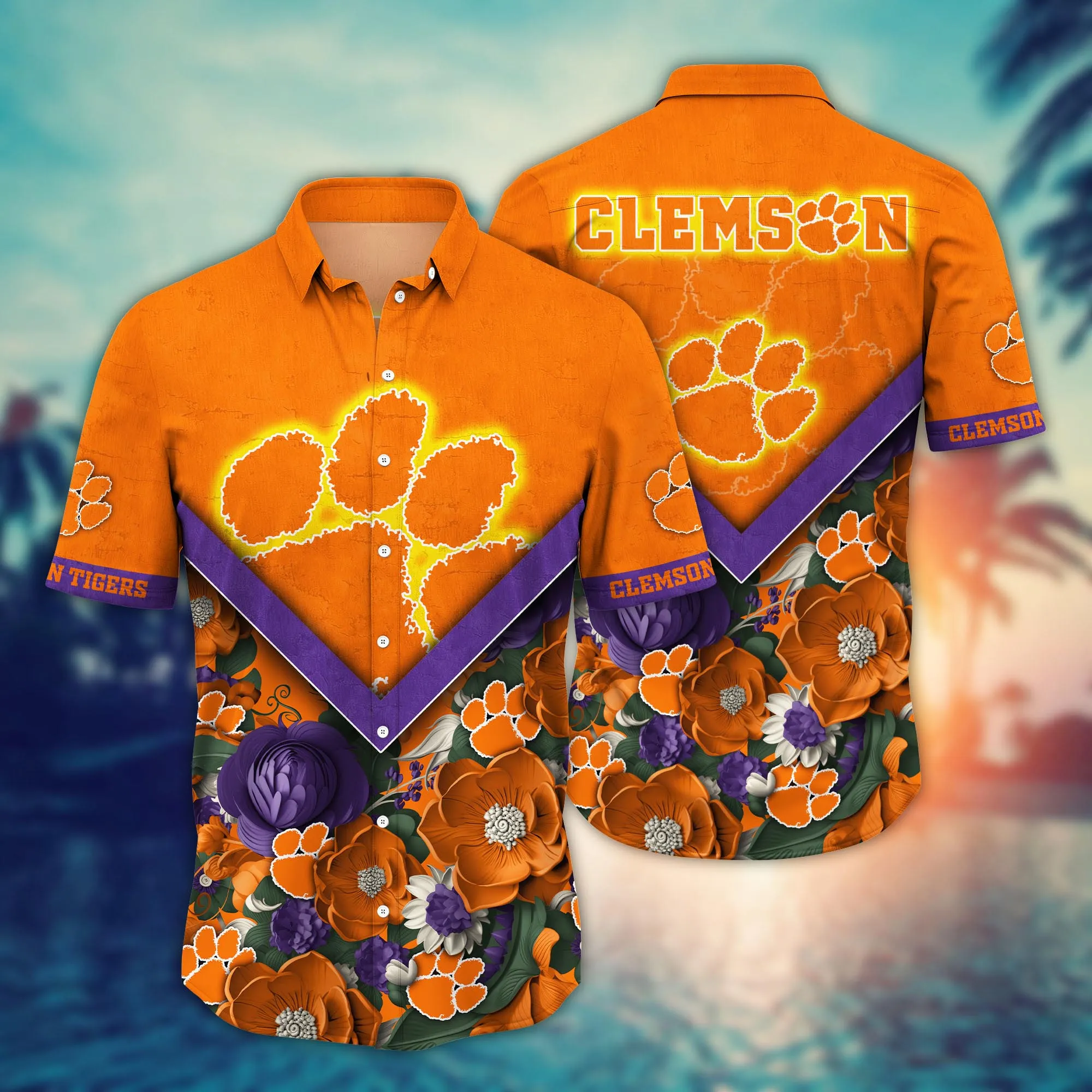 Clemson Tigers NCCA Hawaiian Shirt Custom Balmy Aloha Shirt