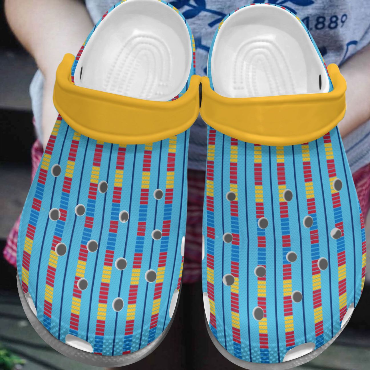 Swimming Personalized Clog, Custom Name, Text, Color, Number Fashion Style For Women, Men, Kid, Print 3D Strips