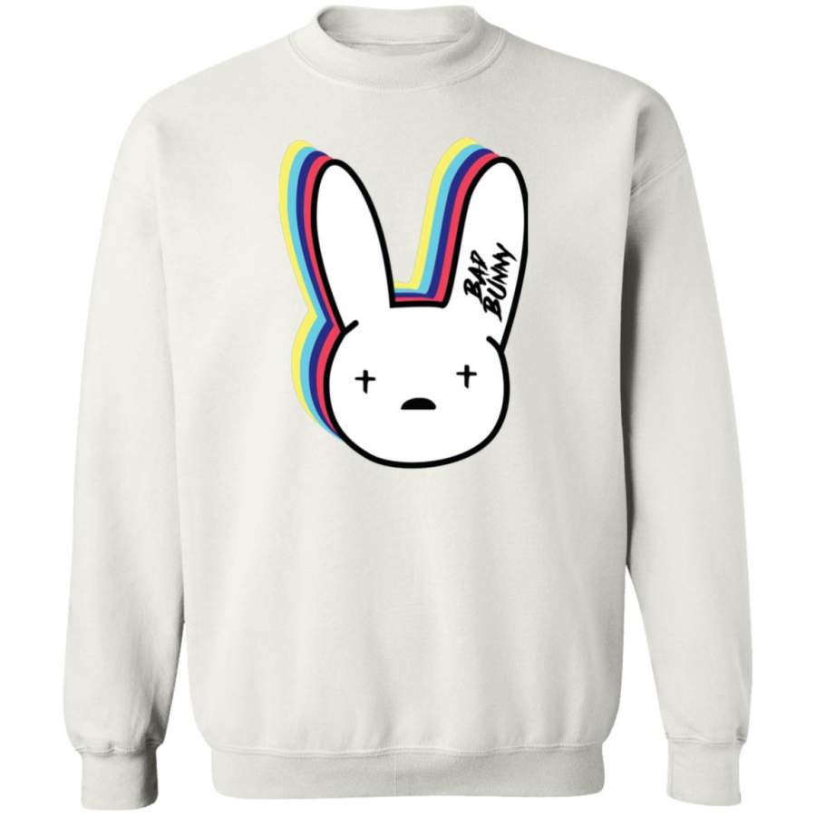 Bad bunny merch men women plus size clothing sweatshirt white